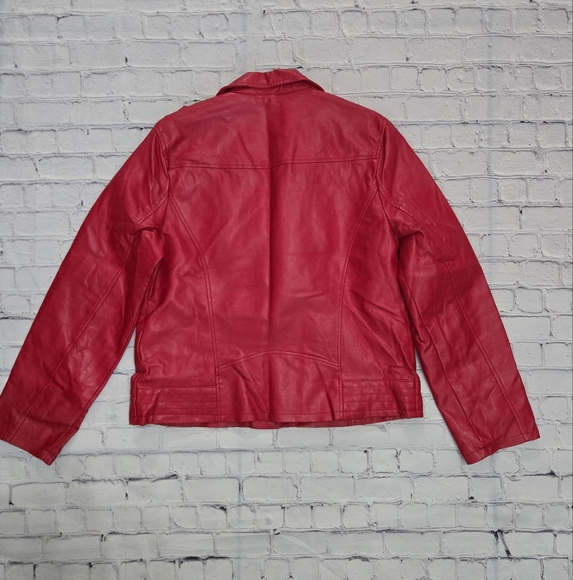 Outer Edge Thriller Moto Biker Red Jacket Size XL - Picture 4 of 8